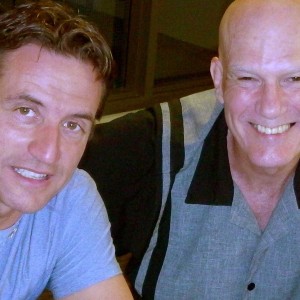 Artist Kenn White (left) is helping Donald Bouchard share his story of redemption through a graphic novella. Photo by Demetre Balaktsis